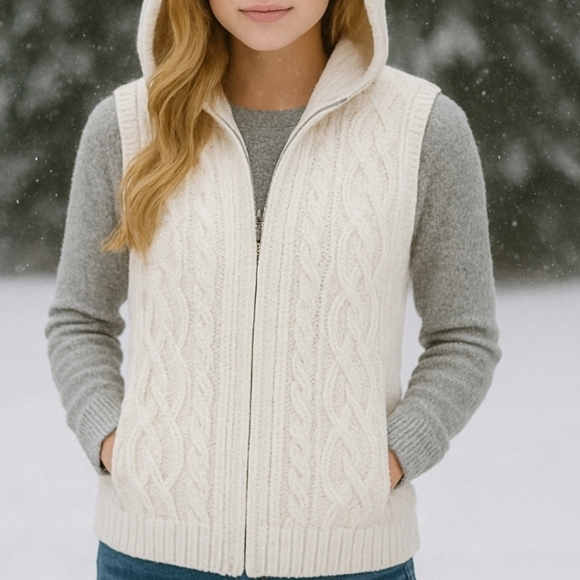 Eddie Bauer Sweaters - Eddie Bauer Sweater Vest Angora Blend XS